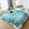 SOGA Sky Blue Throw Blanket – Warm and Cozy Fleece Comforter for Sofa, Bed, Living Room, or Home Décor, Soft Decorative Blanket for Year-Round Use