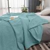 SOGA Sky Blue Throw Blanket – Warm and Cozy Fleece Comforter for Sofa, Bed, Living Room, or Home Décor, Soft Decorative Blanket for Year-Round Use