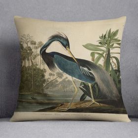 Louisiana Heron by Audubon Cushion (Insert: Without Insert, size: 14" X 14")